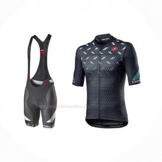 2021 Maillot Cyclisme Castelli Profond Bleu Manches Courtes Et Cuissard (5)